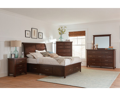 Coaster Barstow Eastern King Storage Bed - Pinot Noir