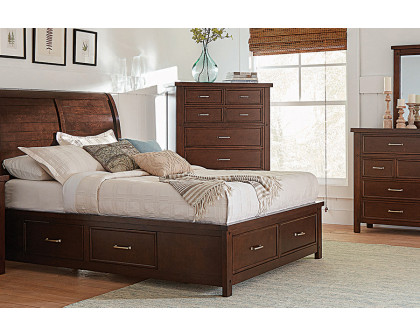 Coaster Barstow Queen Storage Bed - Pinot Noir