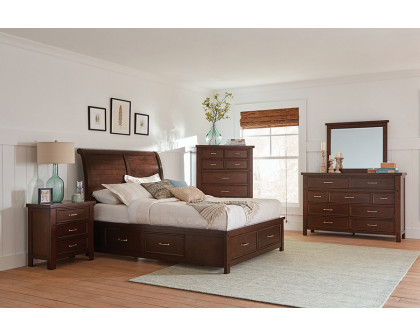 Coaster Barstow Queen Storage Bed - Pinot Noir