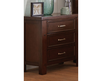 Coaster - Barstow 3-Drawer Rectangular Nightstand in Pinot Noir