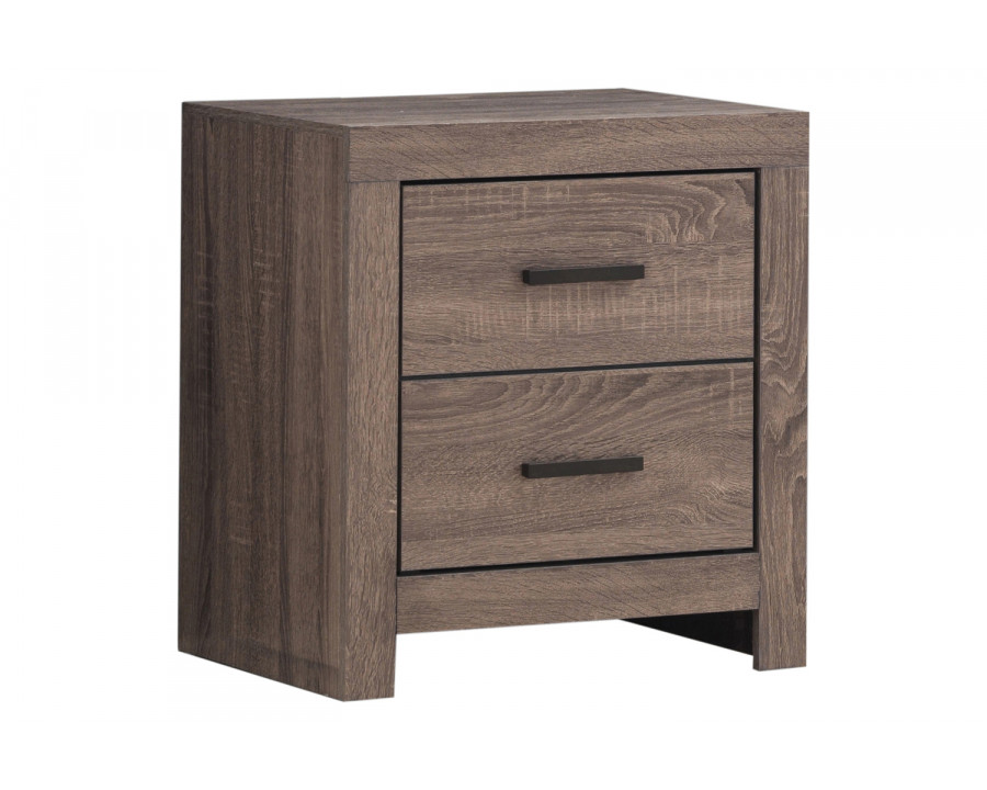 Coaster - Brantford 2-Drawer Nightstand in Barrel Oak