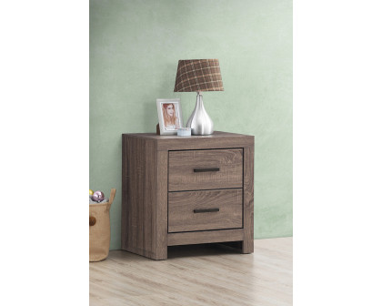 Coaster - Brantford 2-Drawer Nightstand in Barrel Oak