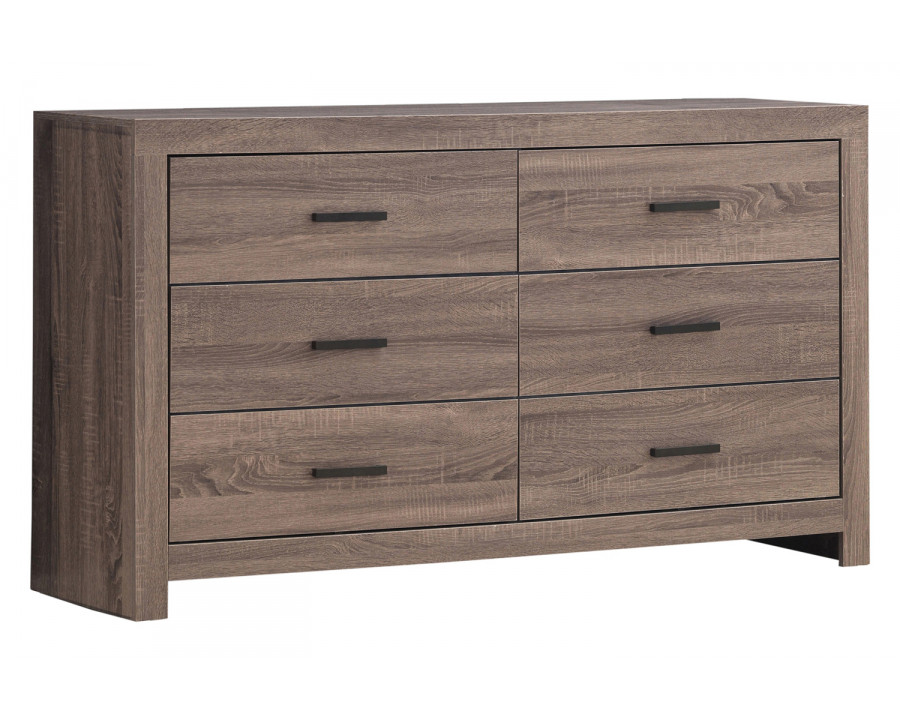 Coaster - Brantford 6-Drawer Dresser in Barrel Oak