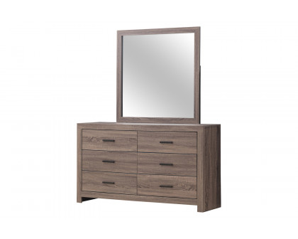 Coaster - Brantford Rectangle Dresser Mirror in Barrel Oak