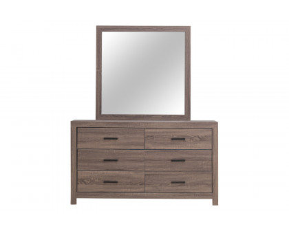 Coaster - Brantford Rectangle Dresser Mirror in Barrel Oak