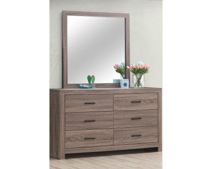 Coaster - Brantford Rectangle Dresser Mirror in Barrel Oak