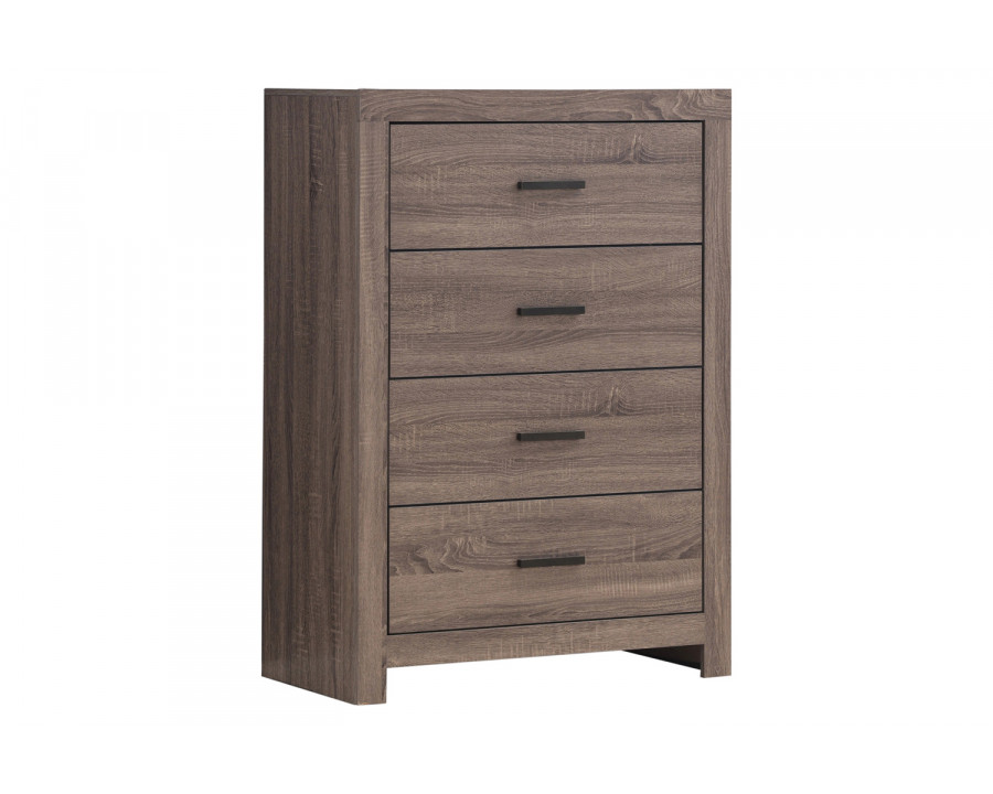 Coaster - Brantford 4-Drawer Chest in Barrel Oak