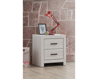 Coaster - Marion 2-Drawer Nightstand in Coastal White