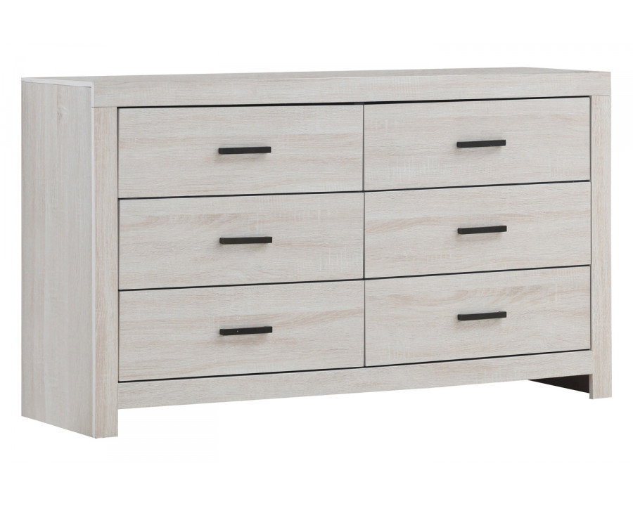 Coaster - Marion 6-Drawer Dresser in Coastal White