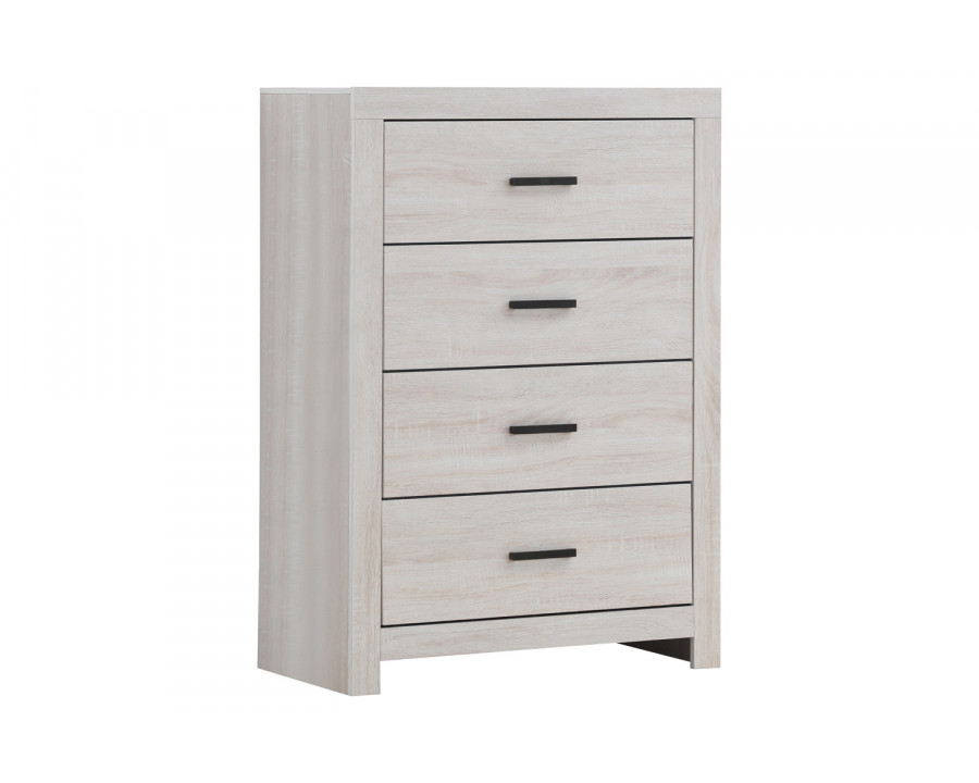 Coaster - Marion 4-Drawer Chest in Coastal White