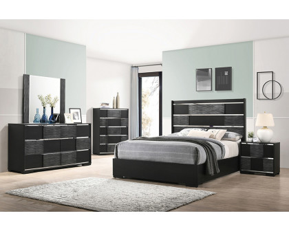 Coaster Blacktoft Eastern King Panel Bed - Black