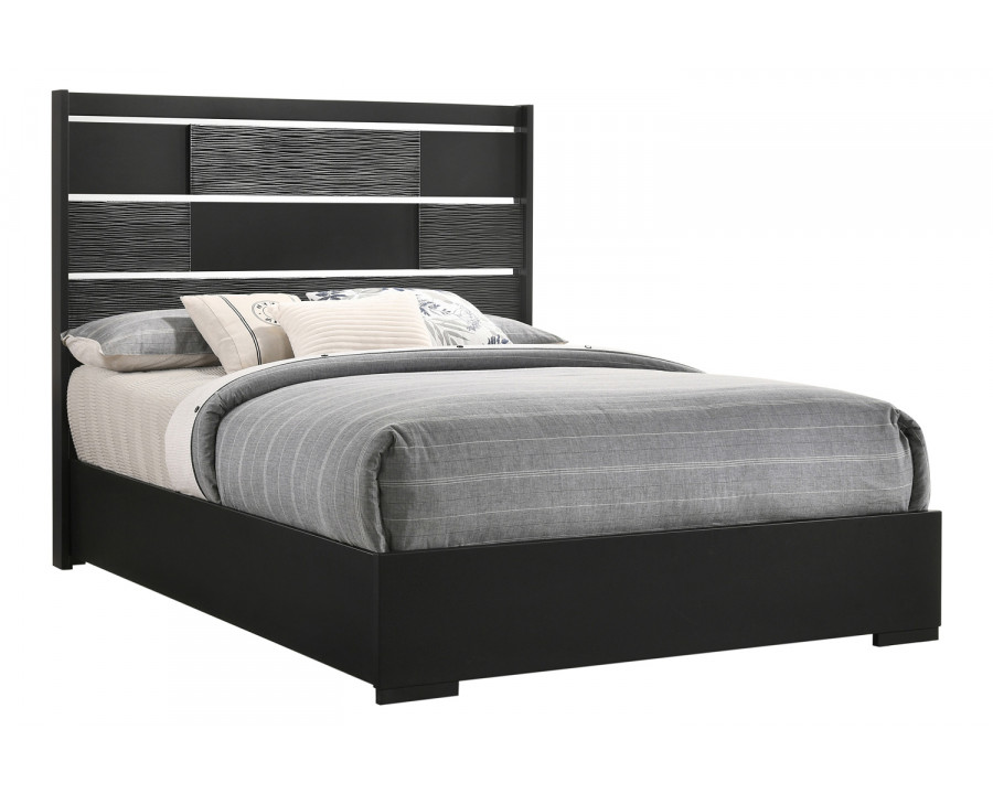 Coaster Blacktoft Queen Panel Bed - Black