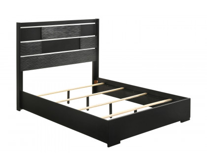 Coaster Blacktoft Queen Panel Bed - Black