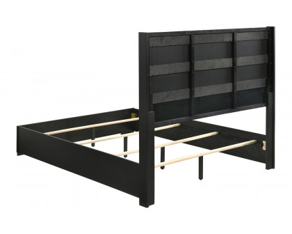 Coaster Blacktoft Queen Panel Bed - Black