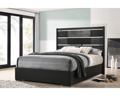 Coaster Blacktoft Queen Panel Bed - Black