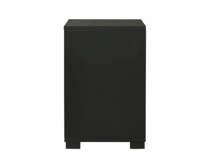 Coaster - Blacktoft 2-Drawer Nightstand in Black