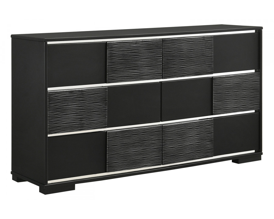 Coaster - Blacktoft 6-Drawer Dresser in Black