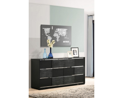 Coaster - Blacktoft 6-Drawer Dresser in Black