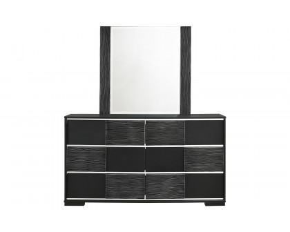 Coaster - Blacktoft Rectangle Dresser Mirror in Black