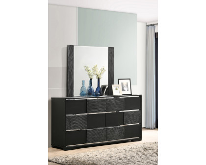 Coaster - Blacktoft Rectangle Dresser Mirror in Black