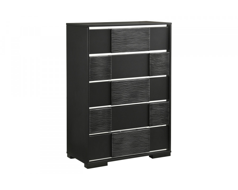 Coaster - Blacktoft 5-Drawer Chest in Black