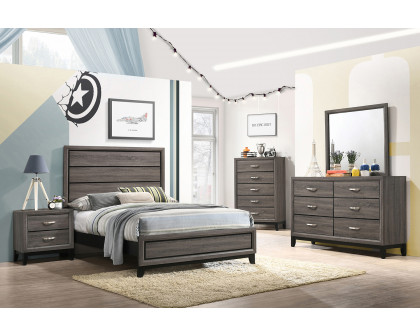 Coaster Watson Full Panel Bed - Gray Oak