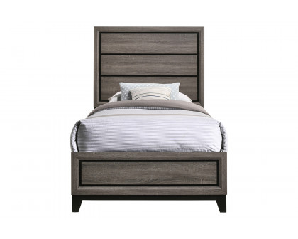 Coaster Watson Twin Panel Bed - Gray Oak