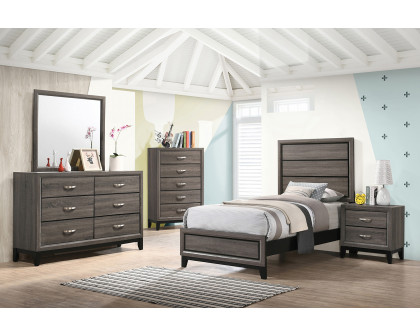 Coaster Watson Twin Panel Bed - Gray Oak