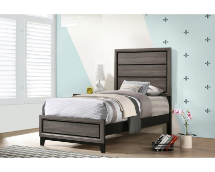 Coaster Watson Twin Panel Bed - Gray Oak