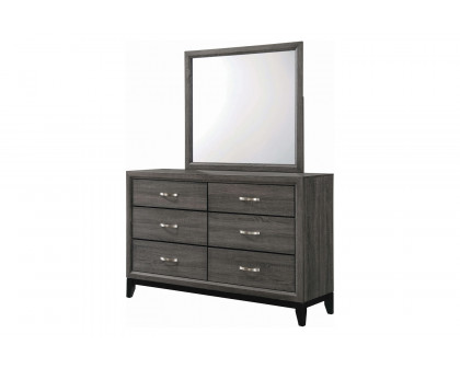 Coaster - Watson 6-Drawer Dresser in Gray Oak/Black