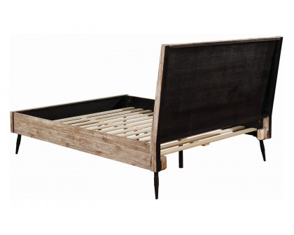 Coaster Marlow Eastern King Platform Bed - Rough Sawn Multi