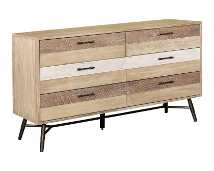 Coaster Marlow Queen Platform Bed - Rough Sawn Multi