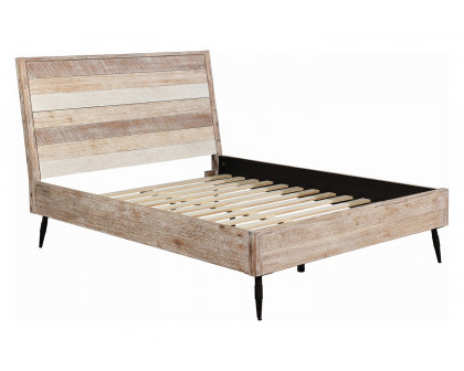 Coaster Marlow Queen Platform Bed - Rough Sawn Multi