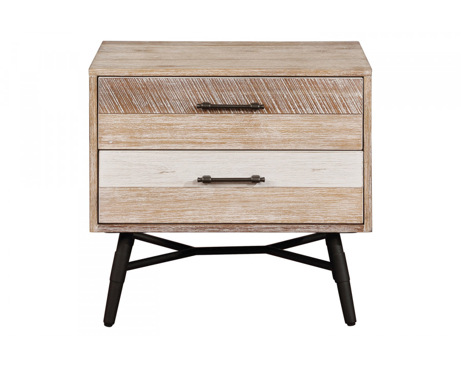 Coaster - Marlow 2-Drawer Nightstand in Rough Sawn Multi