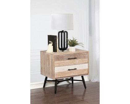 Coaster - Marlow 2-Drawer Nightstand in Rough Sawn Multi