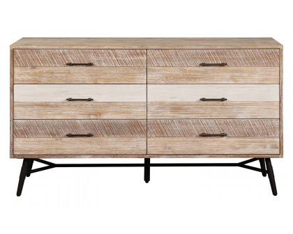 Coaster - Marlow 6-Drawer Dresser in Rough Sawn Multi