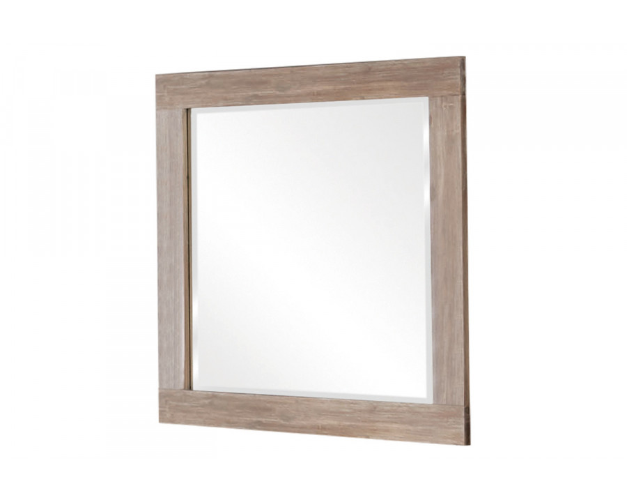 Coaster - Marlow Rectangular Mirror in Rough Sawn Multi