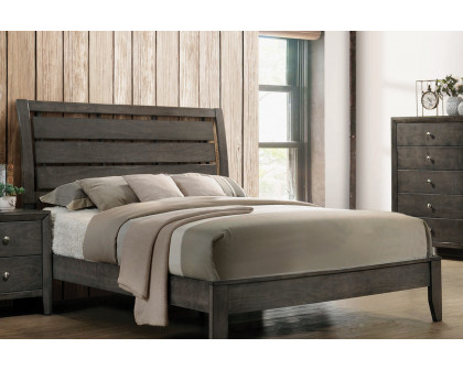 Coaster Serenity Queen Panel Bed - Mod Gray