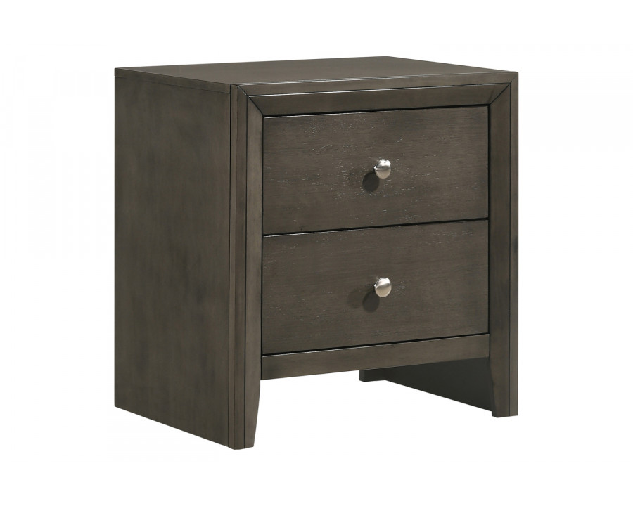 Coaster - Serenity 2-Drawer Nightstand in Mod Gray