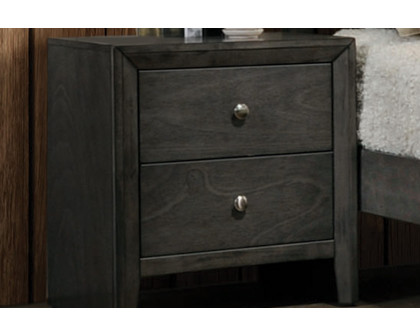 Coaster - Serenity 2-Drawer Nightstand in Mod Gray