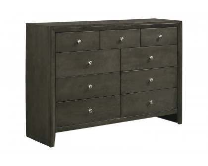 Coaster - Serenity 9-Drawer Dresser in Mod Gray