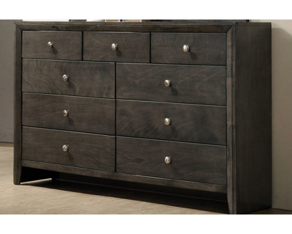 Coaster - Serenity 9-Drawer Dresser in Mod Gray