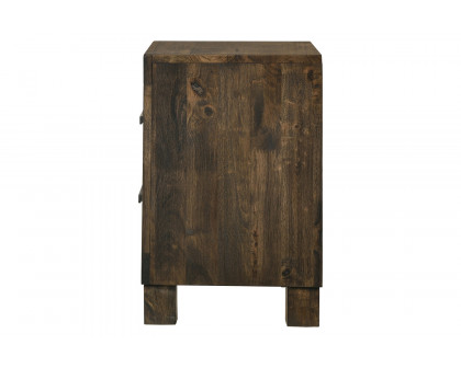 Coaster - Woodmont 2-Drawer Nightstand in Rustic Golden Brown