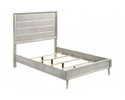 Coaster Ramon Full Panel Bed - Metallic Sterling