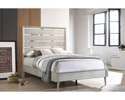 Coaster Ramon Full Panel Bed - Metallic Sterling