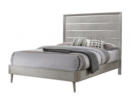 Coaster Ramon Twin Panel Bed - Metallic Sterling