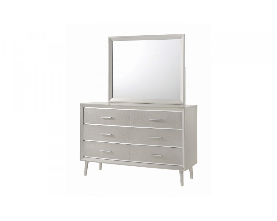 Coaster - Ramon 6-Drawer Dresser in Metallic Sterling