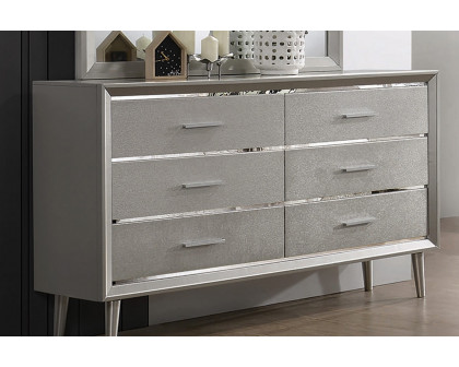 Coaster - Ramon 6-Drawer Dresser in Metallic Sterling