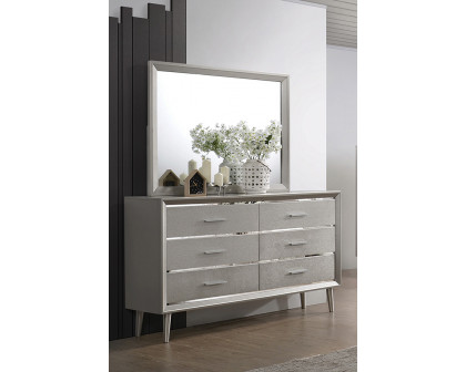 Coaster - Ramon 6-Drawer Dresser in Metallic Sterling