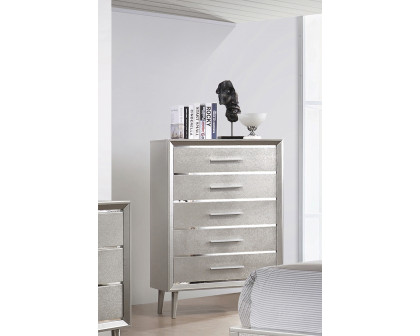 Coaster - Ramon 5-Drawer Chest in Metallic Sterling